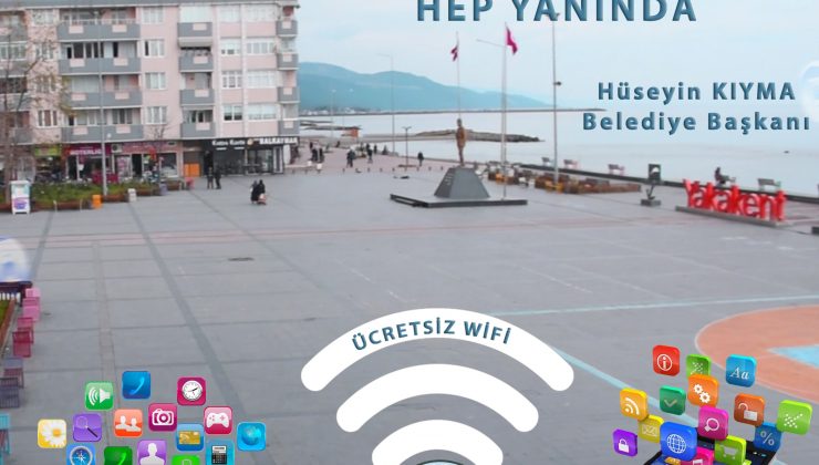 Yakakent Belediyesi’nden ücretsiz ve kotasız wi-fi hizmeti sağlanmaya başladı
