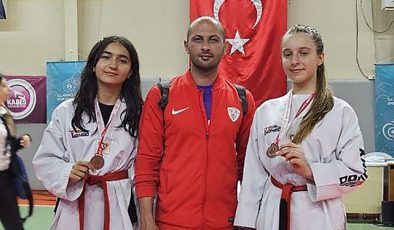Foça Belediyespor Kulübü, Taekwondo Yıldızlar İzmir Vilayet Şampiyonası’nda bir altın ve iki bronz madalya ile kürsüye çıktı