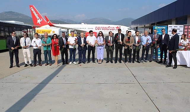 Gazipaşa-Alanya Havalimanı Corendon’un birinci Brüksel uçusunu karşıladı