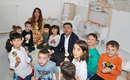 Nevşehir Belediye Başkanı Rasim Arı, çocuklar için özel olarak tasarlanan bir kafeterya ve cümbüş merkezinin açılışını gerçekleştirdi
