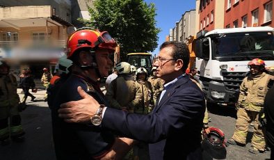 Ekrem İmamoğlu, Küçükçekmece’de çöken binanın enkazında incelemelerde bulunduktan sonra, gazetecilere bahisle ilgili açıklama yaptı